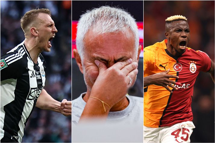 Burn og Osimhen voru á skotskónum og þeirra lið vel sett. Mourinho gengur lítið að snúa gengi Benfica við í Meistaradeildinni.