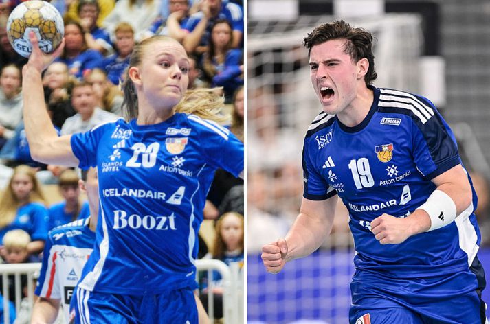 Íslensku landsliðin eru bæði á leið á stórmót á næstunni og nú geta stuðningsmenn loks verslað sér viðeigandi klæðnað.