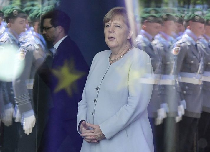 Angela Merkel Þýskalandskanslari.