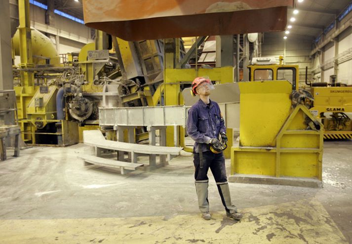 Frá álveri Rio Tinto Alcan í Straumsvík