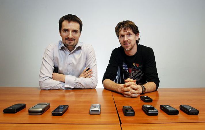 Eric Figueras og Birkir Marteinsson, tveir stofnenda AmiVox, hafa unnið að því hörðum höndum að búa til verðugan arftaka sms-skilaboða sem samskiptaleið um farsíma. Á myndina vantar þriðja frumkvöðulinn, en að fyrirtækinu stendur líka Arnar Gestsson. 