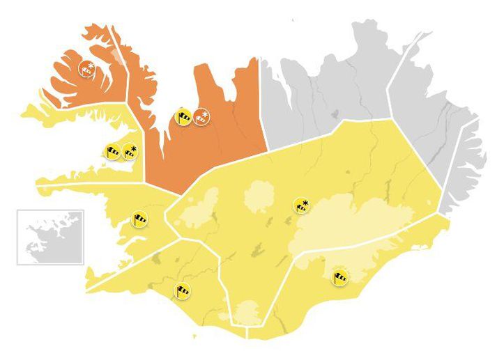 Spáð er stormi og stórhríð á miðvikudaginn. 
