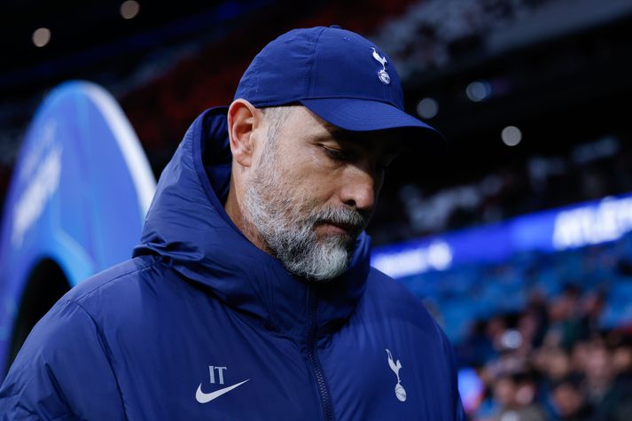 Igor Tudor, knattspyrnustjóri Tottenham Hotspur, var niðurlútur á hliðarlínunni í tapinu á móti Atletico De Madrid í gærkvöldi.