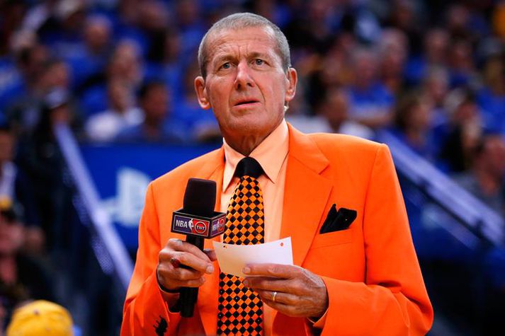 Craig Sager í vinnunni.