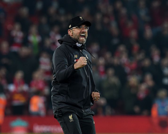 Klopp var sáttur í kvöld.