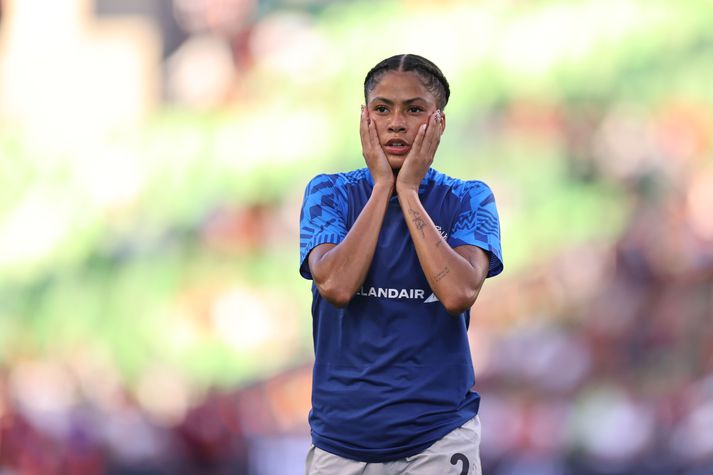 Sveindís Jane valdi á milli Manchester og Los Angeles. 