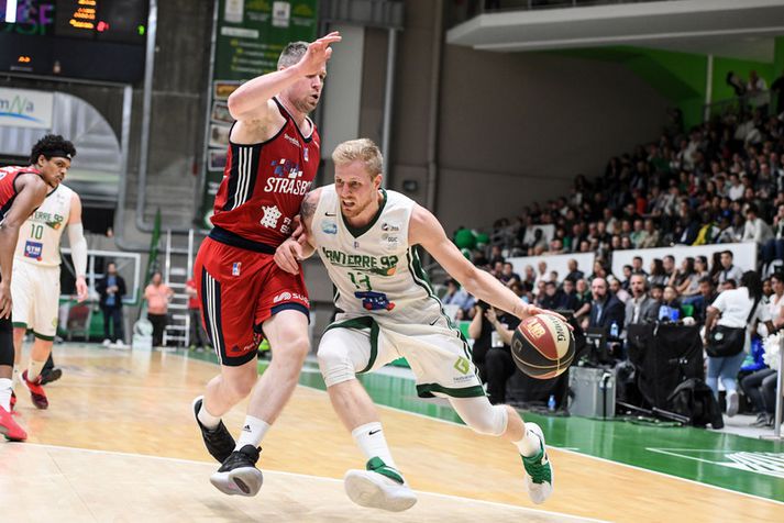 Haukur Helgi Pálsson í leik með Nanterre á nýloknu tímabili.