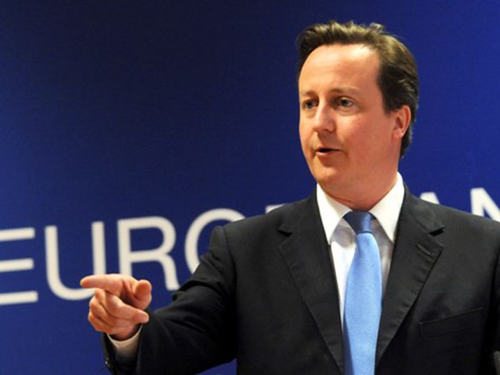 David Cameron, forsætisráðherra Bretlands, á sínum fyrsta fundi leiðtogaráðs ESB.
