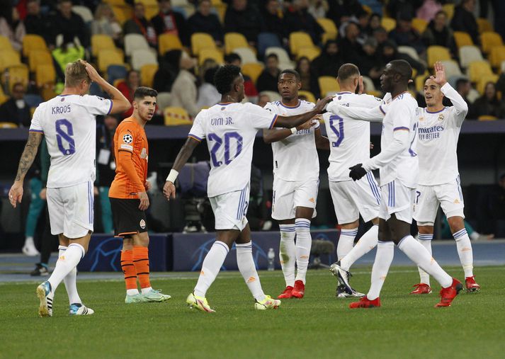 Real Madrid vann stórsigur í kvöld.