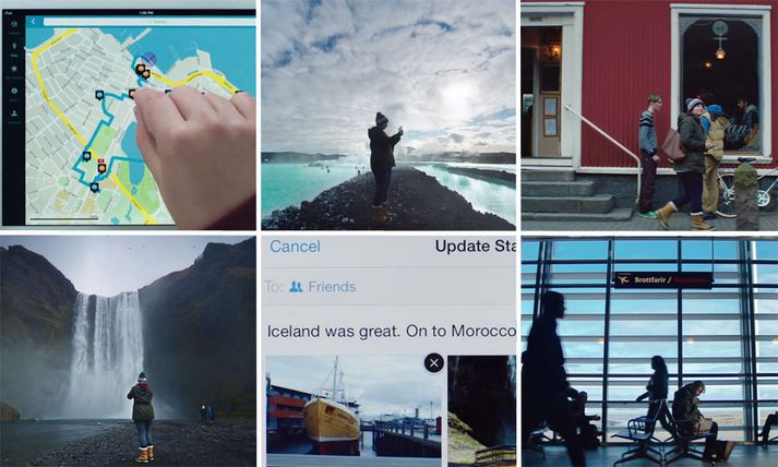 Chérie ferðast um Ísland í auglýsingu Apple.