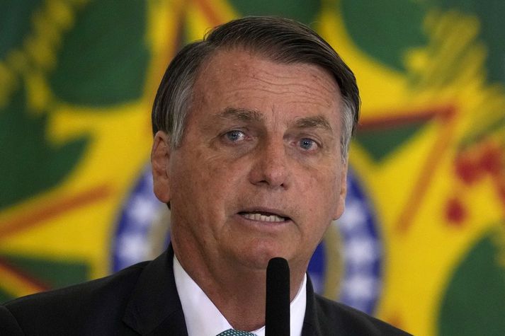 Jair Bolsonaro, fráfarandi forseti Brasilíu.