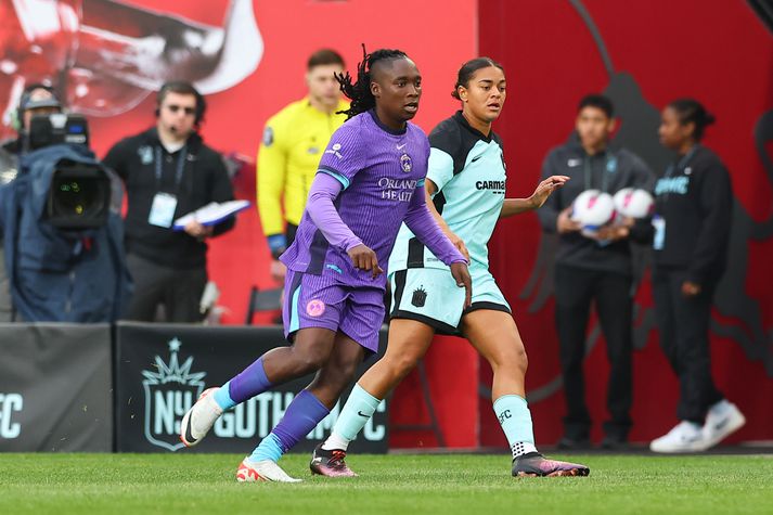 Barbra Banda í leik Orlando Pride og Gotham FC um liðna helgi.