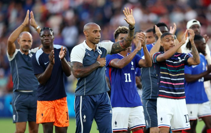 Thierry Henry starfaði sem þjálfari franska U-21 árs landsliðsins í ár.