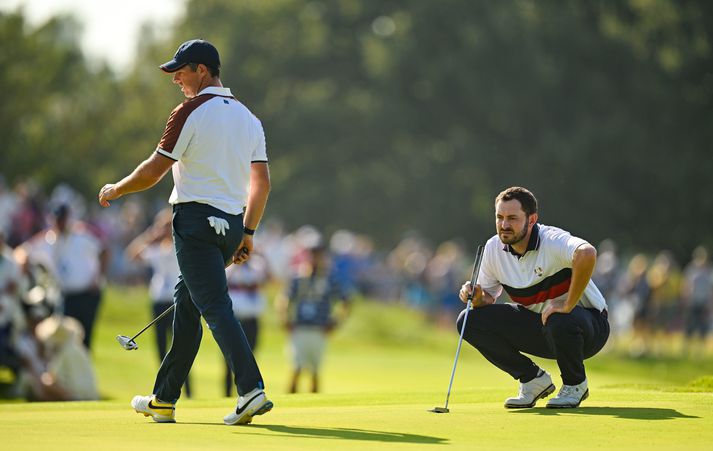 Rory McIlroy og Patrick Cantlay eru litlir vinir.