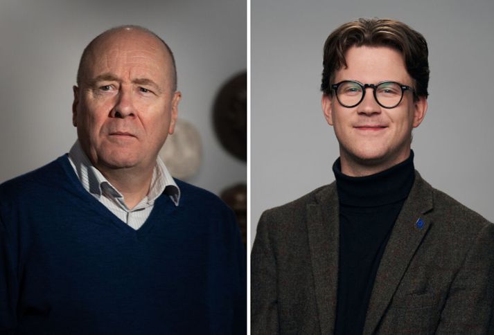 Arnaldur Indriðason og Starri Reynisson.