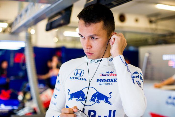 Albon hóf feril sinn í Formúlu 1 í vor með Toro Rosso liðinu.