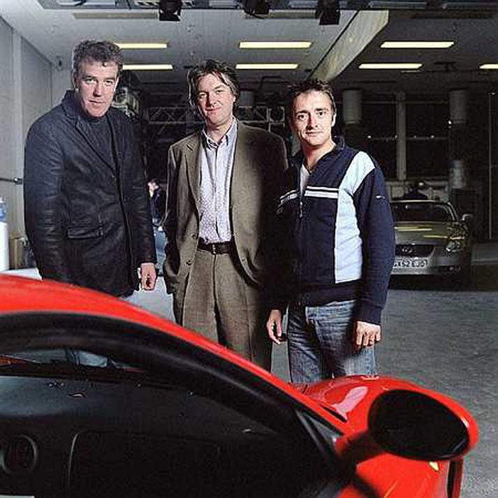 James May, Jeremy Clarkson og Richard Hammond umsjónarmenn Top Gear.