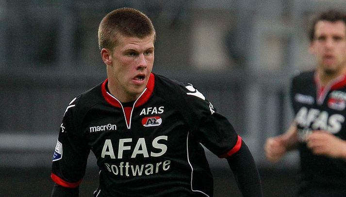 Jóhann Berg í leik með AZ Alkmaar.
