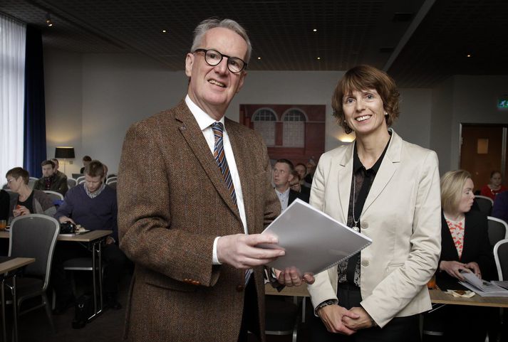 Jón Ásbergsson, framkvæmdastjóri Íslandsstofu og Guðný Káradóttir, forstöðumaður matvælasviðs Íslandsstofu, fluttu ávarp á fundinum.