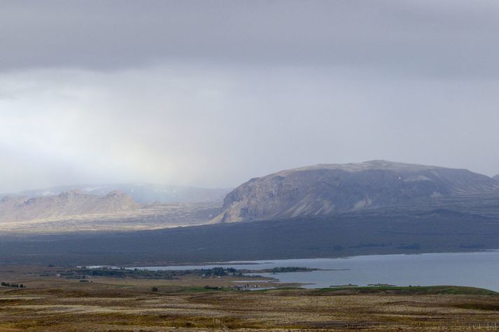 Loftsteinninn kom inn í lofthjúp jarðar úr suðri yfir Þingvallavatn um korter fyrir ellefu 2. júlí 2021. Myndin er úr safni.