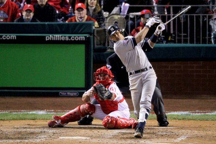 Alex Rodriguez í leiknum í nótt.