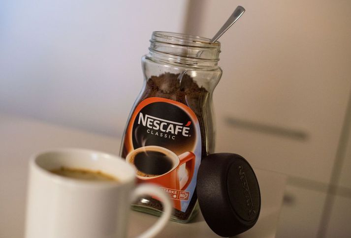 Um var að ræða kaffi frá Nescafé.