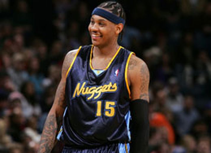 Carmelo Anthony er glaður með að hafa verið valinn í stjörnuleikinn.
