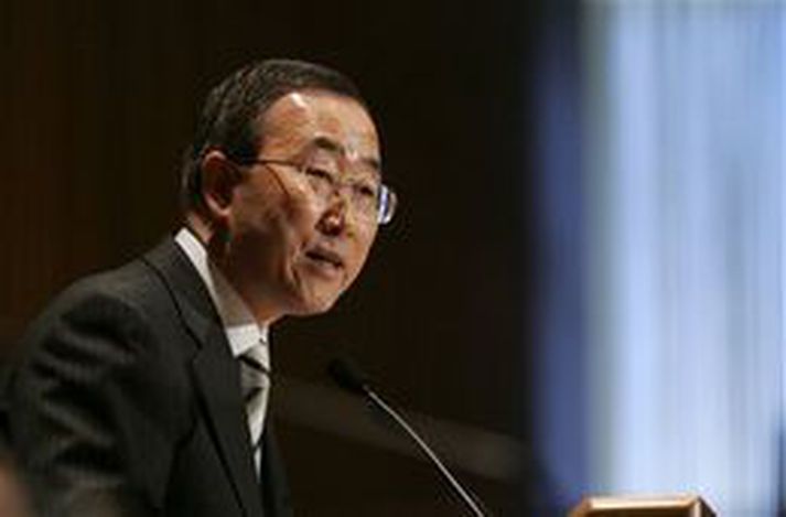 Ban Ki-moon, framkvæmdastjóri SÞ. MYND/AF