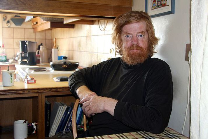 Axel Sigurgeirsson á Bjargi Axel er hærður vel og heldur rauða litnum á sextugasta og fjórða aldursári. Það segir hann Grettisgenunum að þakka.