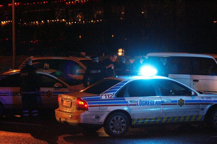 Lögreglan að störfum. Myndin er úr safni.