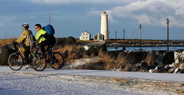 Sífellt fleiri hjóla til vinnu og í tómstundum sínum.