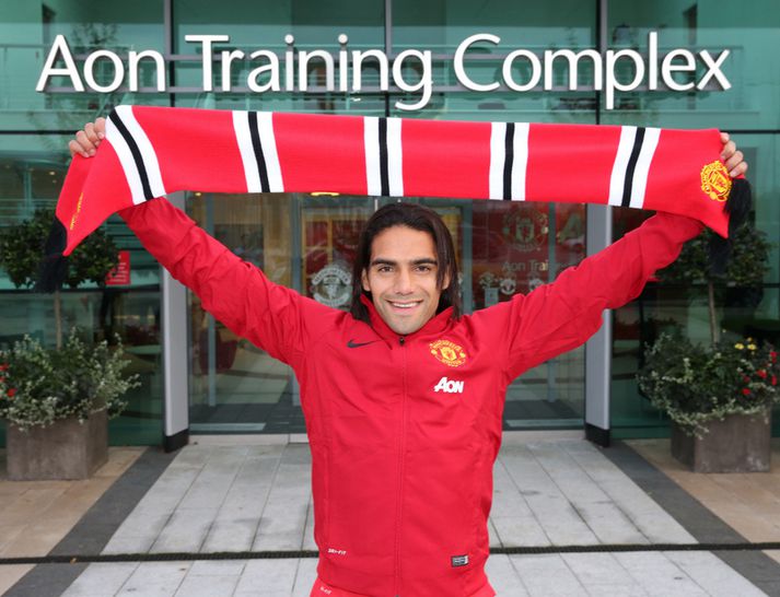 Falcao við komuna til United.