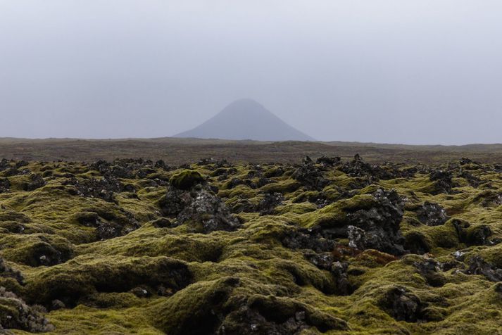 Landsmenn fylgjast vel með þróun mála og veittu því athygli í gær þegar reykur sást stíga frá hrauninu í Geldingadölum.