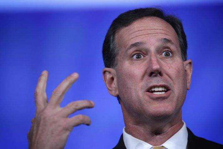 Rick Santorum er fyrrum öldungadeildarþingmaður Pennsylvaníu.