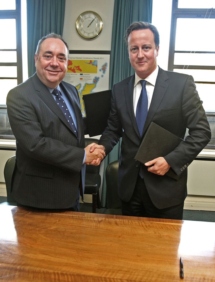 Alex Salmond og David Cameron.