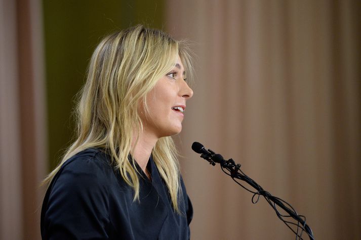 Maria Sharapova viðurkenndi að hún hefði tekið inn ólöglegt lyf.