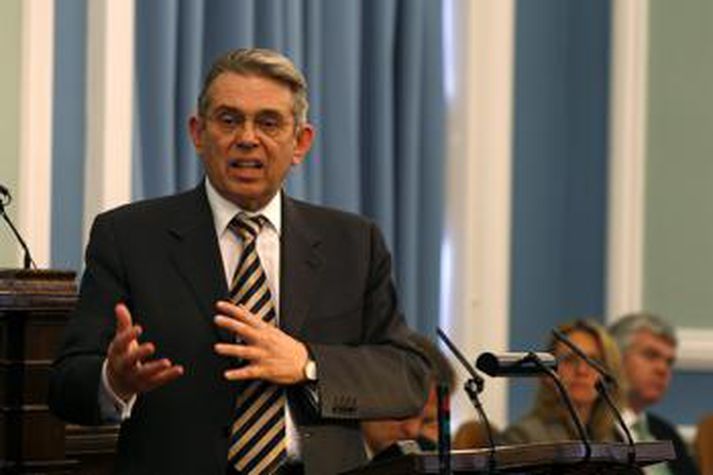 Björn Bjarnason, dómsmálaráðherra.