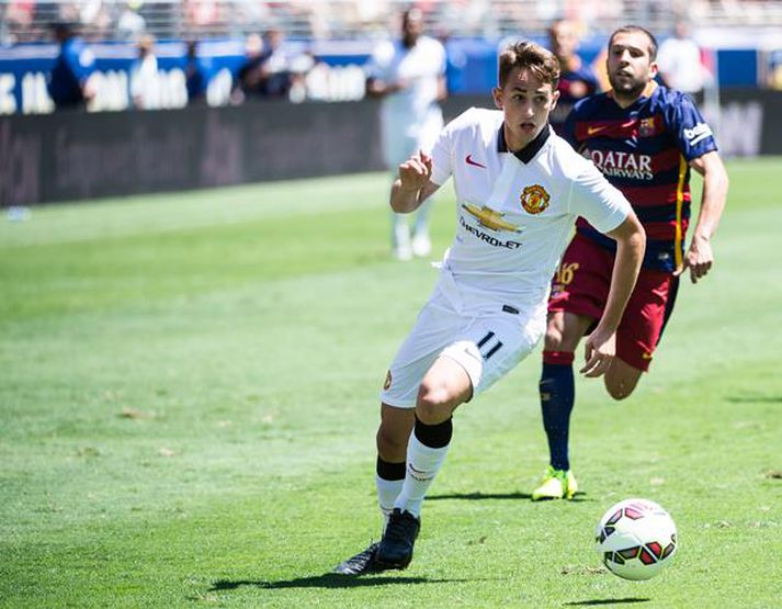 Januzaj skoraði gegn Barcelona á undirbúningstímabilinu.