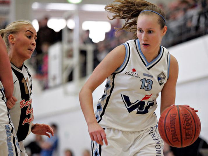 Kristrún Sigurjónsdóttir tók af skarið á æsispennandi lokamínútum leiksins.