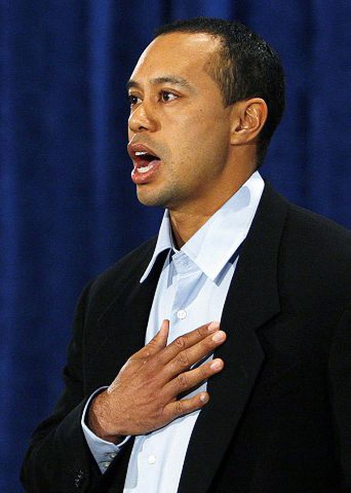 Gullkálfur Þrátt fyrir allt er Tiger Woods mikill gullkálfur í golfinu og sérfræðingar vestanhafs búast við því að hann eigi eftir að setja met í sjónvarpsáhorfi á golf þegar Masters-mótið hefst í næsta mánuði.
nordicphotos/Getty