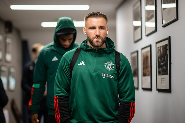 Luke Shaw hefur verið meiddur undanfarna fjóra mánuði.