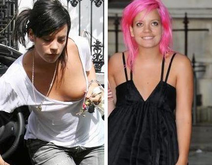Lily Allen veit hvernig hún fangar athygli fjölmiðla.