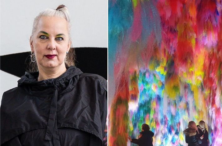 Hrafnhildur Arnardóttir, einnig þekkt undir listamannanafninu Shoplifter, segir að verk sitt sé nú til sýnis í hennar óþökk. 