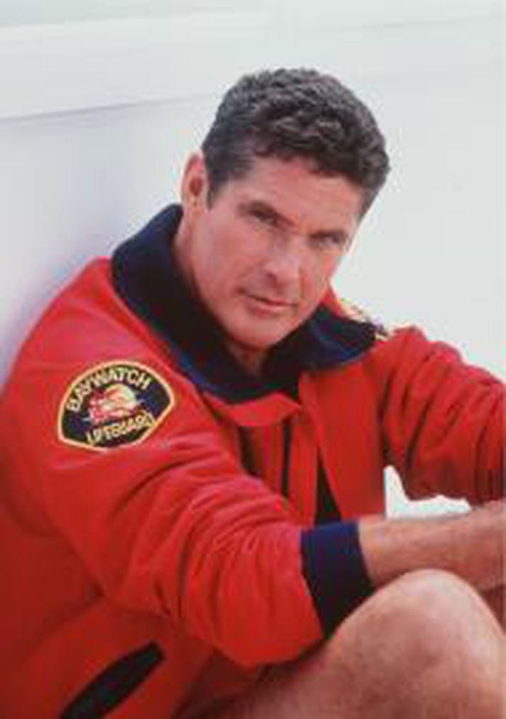 David Hasselhoff þótti traustsins verður í hlutverki Mitchs Buchannons í Strandvörðum