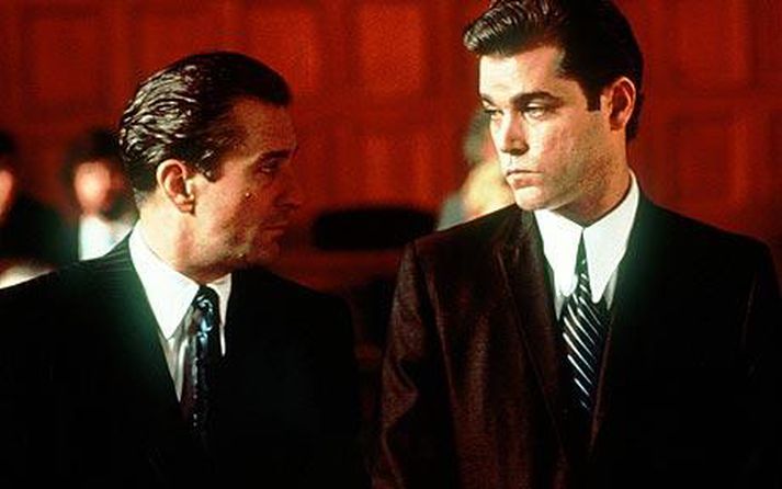 Ray Liotta, til hægri, í hlutverki Henry Hill.