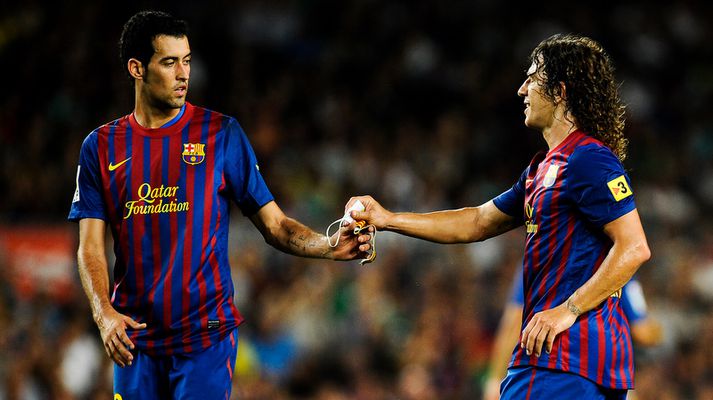 Sergio Busquets tekur við fyrirliðabandinu af Carles Puyol.