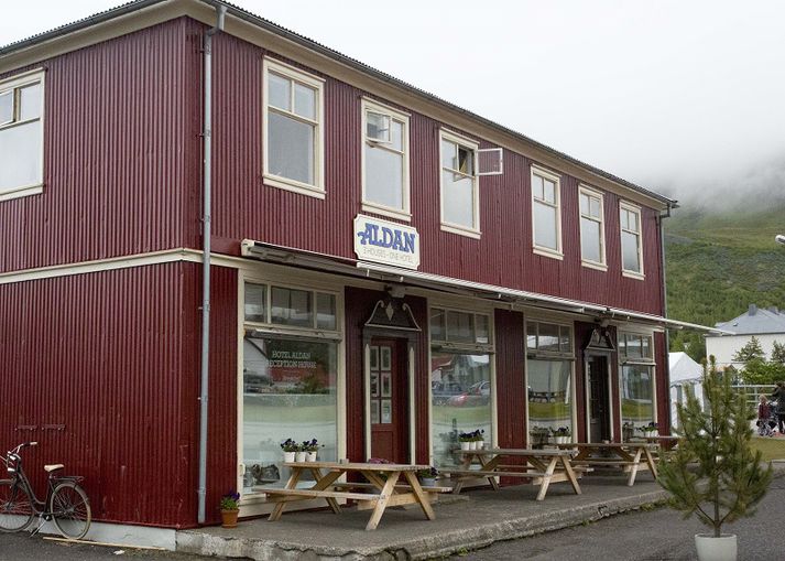 Fjölgun nýskráninga í rekstri gististaða og veitingarekstri nam 43% milli ára. Hér má sjá Veitingahúsið Aldan á Seyðisfirði.