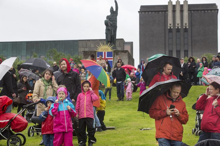 Rigning er í kortunum á 17. júní á laugardaginn.