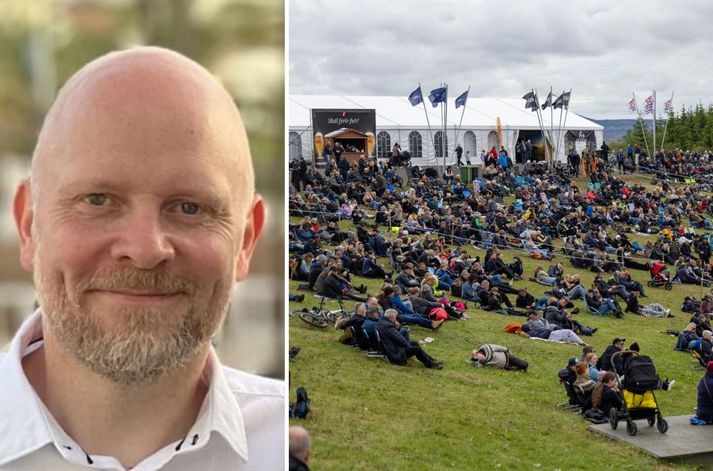 Áskell Heiðar Ásgeirsson er framkvæmdastjóri Landsmóts hestamanna sem haldið verður í Skagafirði um næstu helgi en mótið var síðast haldið í Víðidal fyrir tveimur árum.