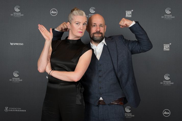 Halldóra Geirharðsdóttir og Benedikt Erlingsson í Cannes.